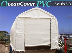 Båthall  OceanCover  5 x 16 x 4,1 x 5,3m 600 g/m² PVC